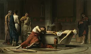 The death of Seneca, 1871. Artist: Dominguez Sanchez, Manuel (1840-1906)