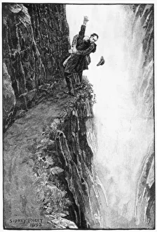The Death of Sherlock Holmes, 1893. Artist: Sidney E Paget