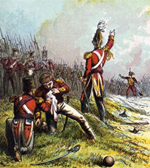Battle Of Corunna Collection: Death of Sir John Moore, 1809, (c1850s)