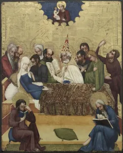 Death of the Virgin, c. 1400. Creator: Master of Heiligenkreuz (Austrian)