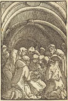 Altdorfer Albrecht Prints: The Death of the Virgin, c. 1513. Creator: Albrecht Altdorfer