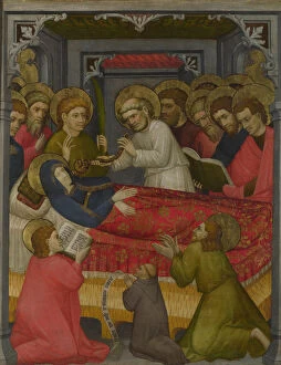 Assumption Of The Blessed Virgin Collection: The Death of the Virgin, c.1425. Artist: Tyrolese (active 1420-1430)