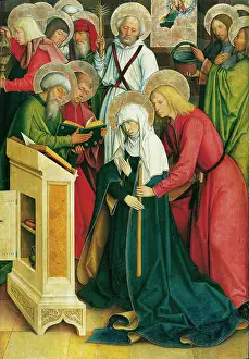 1490s Prints: The Death of the Virgin, c1497-1503. Creator: Master of the Pfullendorf Altar