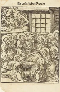 Wechtlin Hans Prints: Death of the Virgin. Creator: Hans Wechtlin the Elder