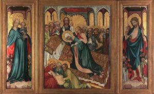 Dormition Of The Theotokos Gallery: The Death of the Virgin. The Roudnice Altarpiece, c.1410
