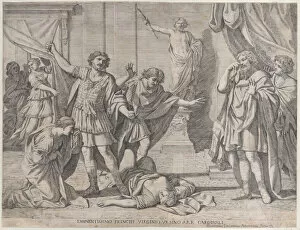 Virginia Collection: The Death of Virginia, 1630-80. Creator: Giacinto Gimignani