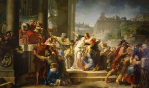 The Death of Virginia, 1757-1759. Artist: Doyen, Gabriel Francois (1726-1806) The Death of Virginia, 1757-1759. Artist: Doyen, Gabriel Francois (1726-1806)