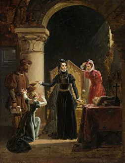 Good Queen Bess Prints: The Death Warrant Delivered To Mary Stuart