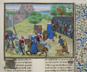 Enclosure Prints: The death of Wat Tyler in 1381 (c1460-1480). Creator: Unknown