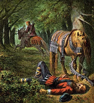 William The Red Prints: Death Of William The Second, 1100, (c1850)