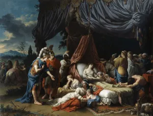 Front View Prints: The Death of the Woman of Darius, 1785. Artist: Louis Jean Francois Lagrenee