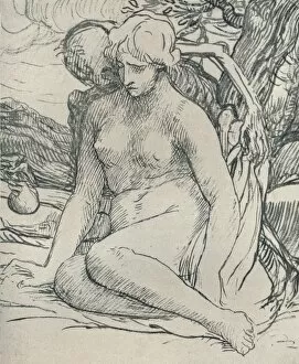 Behind Gallery: Death the Wooer, c1895, (1923). Artist: Alphonse Legros