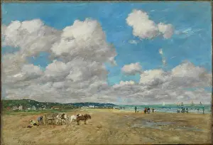 Seashore Prints: Deauville, 1893. Creator: Boudin, Eugene-Louis (1824-1898)