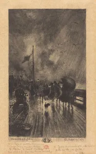 Landing Stage Prints: Un Debarquement en Angleterre (Landing in England), 1879