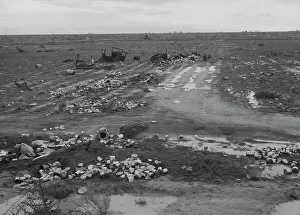 Rubbish Prints: Debris left out on the flats where squatters camp stood