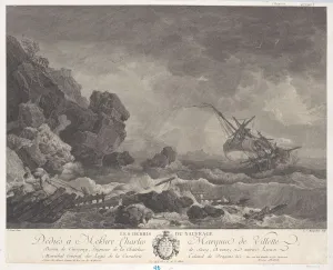 Joseph Vernet Prints: The Debris of the Shipwreck, ca. 1756-88. Creator: Louis Joseph Masquelier