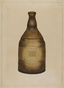 Glass Bottle Collection: Decanter, 1935 / 1942. Creator: Nicholas Amantea