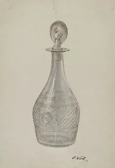 Paul Ward Prints: Decanter, 1935/1942. Creator: Paul Ward
