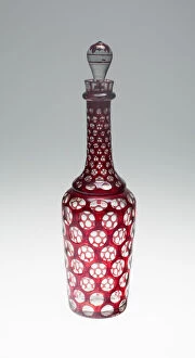 Decanter, Bohemia, c. 1840 / 50. Creator: Bohemia Glass