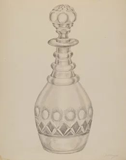 Holloway T Prints: Decanter, c. 1937. Creator: Thomas Holloway