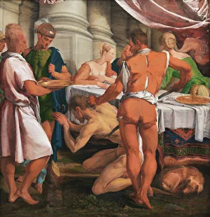 Il Bassano Prints: The Decapitation of St John the Baptist, 1548-1551. Creator: Jacopo Bassano il vecchio
