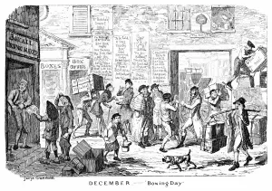 Pugilism Prints: December - Boxing Day, 19th century. Artist: George Cruikshank