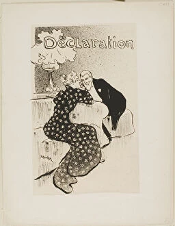 French Text Gallery: The Declaration, 1894. Creator: Theophile Alexandre Steinlen
