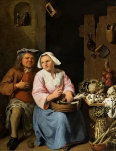 Declaration of love, 1706. Creator: Haeften, Nicolaes van (1663-1715)