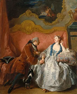 Romancing Prints: The Declaration of Love, ca. 1724. Creator: Jean Francois de Troy