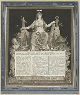 Debucourt Prints: The Declaration of the Rights of Man and of the Citizen of 1793