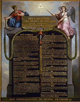 Declaration Prints: Declaration of the Rights of Man and of the Citizen