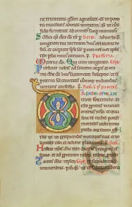 Missal Prints: Decorated Initial D; Stammheim Missal, probably 1170s. Creator: Unknown