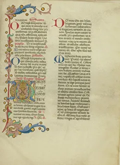 Missal Prints: Decorated Initial G; Missal, between about 1389 and 1400