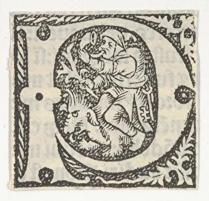 Decorated Roman alphabet, ca. 1499. ca. 1499. Creator: Anon
