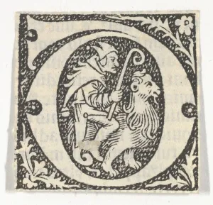 Decorated Roman alphabet, ca. 1499. ca. 1499. Creator: Anon
