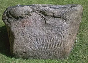 Decorated stone, Bronze age