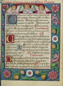 Daisy Prints: Decorated Text Page; Book of Hours, early 16th century. Creator: Unknown