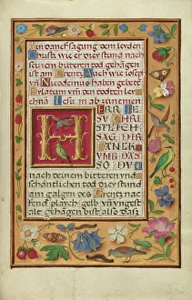 Simon Benig Prints: Decorated Text Page; Prayer Book of Cardinal Albrecht of Brandenburg