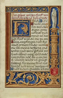 Simon Benig Prints: Decorated Text Page; Prayer Book of Cardinal Albrecht of Brandenburg