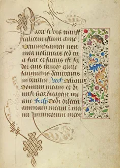 Burgundian Prints: Decorated Text Page; Prayer Book of Charles the Bold
