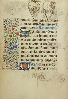 Burgundian Prints: Decorated Text Page; Prayer Book of Charles the Bold, 1469. Creator: Nicolas Spierinc