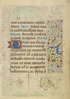 Burgundian Prints: Decorated Text Page; Prayer Book of Charles the Bold, 1469. Creator: Nicolas Spierinc