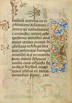 Burgundian Prints: Decorated Text Page; Prayer Book of Charles the Bold, 1469. Creator: Nicolas Spierinc