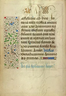 Burgundian Prints: Decorated Text Page; Prayer Book of Charles the Bold, 1469. Creator: Nicolas Spierinc