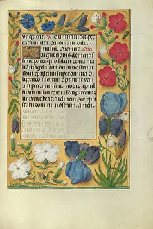 Floral Border Prints: Decorated Text Page; Spinola Hours, about 1510-1520. Creator: Unknown