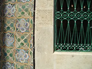 Waite Prints: Decorated tiles and window grille