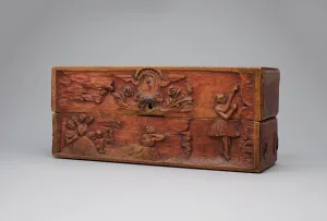 Pear Wood Prints: Decorated Wooden Box, 1884. Creator: Paul Gauguin