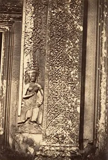 Cambodia Prints: Detail Decoratif de la Grande Pagode, 1866. Creator: Emile Gsell