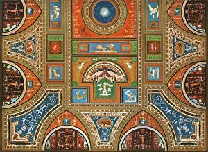 Bernardino Collection: Decoration in the Borgia Apartments, Apostolic Palace, the Vatican, Rome, Italy, (1928)