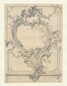 Pencil On Paper Prints: Decoration Design, c1735. Creator: Pineau, Nicolas (1684-1754)